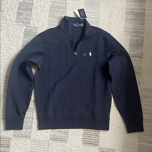 Polo by Ralph Lauren Men's Dark Blue Zip-Up Sweater